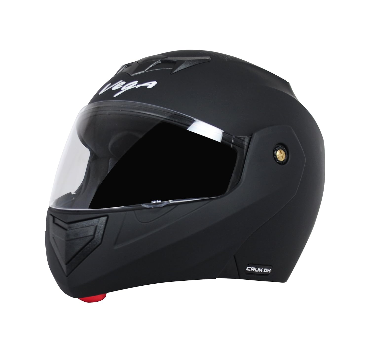 Best Dull Black Vega Crux DX FlipUp Helmet in India