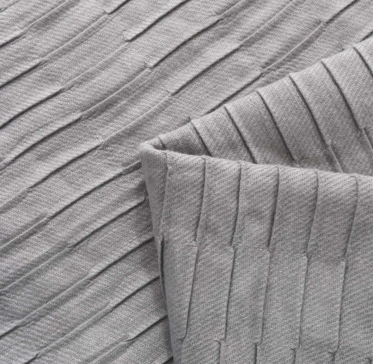 PHF Knit Throw Blanket for Travel Picnic Beach Soft Chunky Cozy Fringed Warm Acrylic Texture Decorative, 50” x 60” Grey: Home & Kitchen