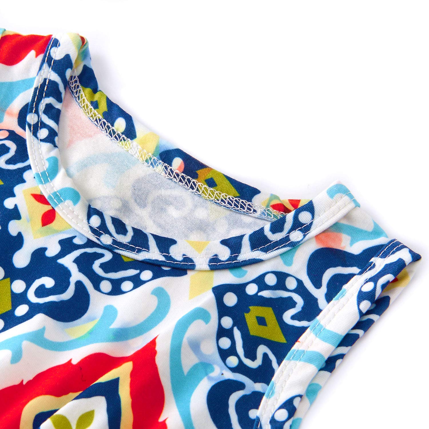 RAISEVERN Chic Imprimer sans Manches Onesie Whit Romper avec la tête des Tenues Quotidiennes Taille 90