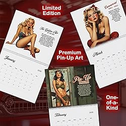 PinUp Calendar 2026, XL Premium Retro Pin-Up