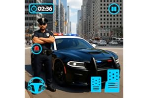 Simulateur de poursuite en voiture de police américaine 3D : Évasion criminelle de gangster et jeu de course-poursuite polici