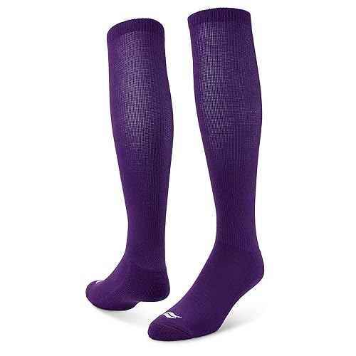 Sof Sole All Sport Over-the-Calf Team Athletic Performance Socks (2 Pair), Small, Purple