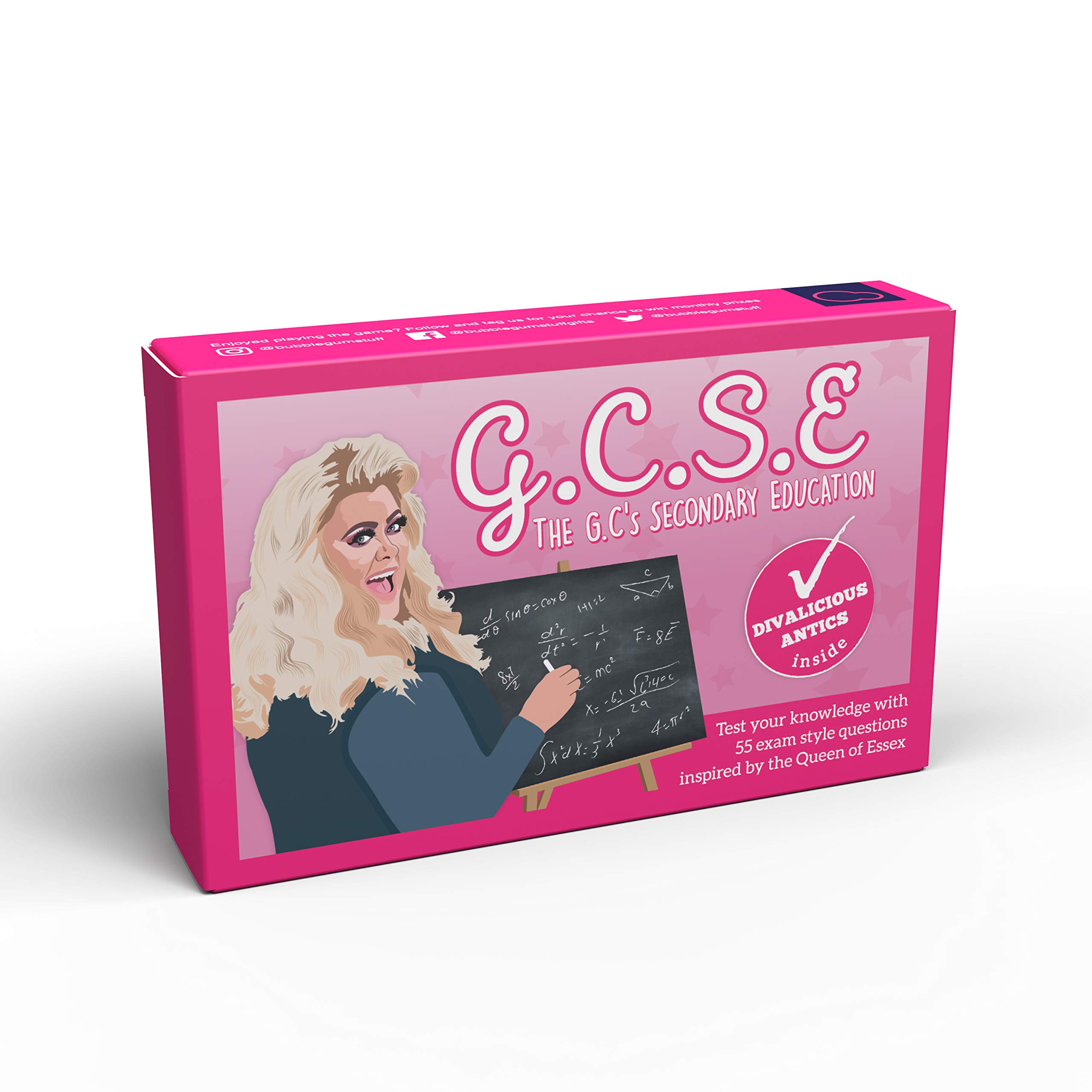 Bubblegum Stuff GCSE Game - The GC Essex Diva Knowledge Comedy Card Game - Suitable For Adults