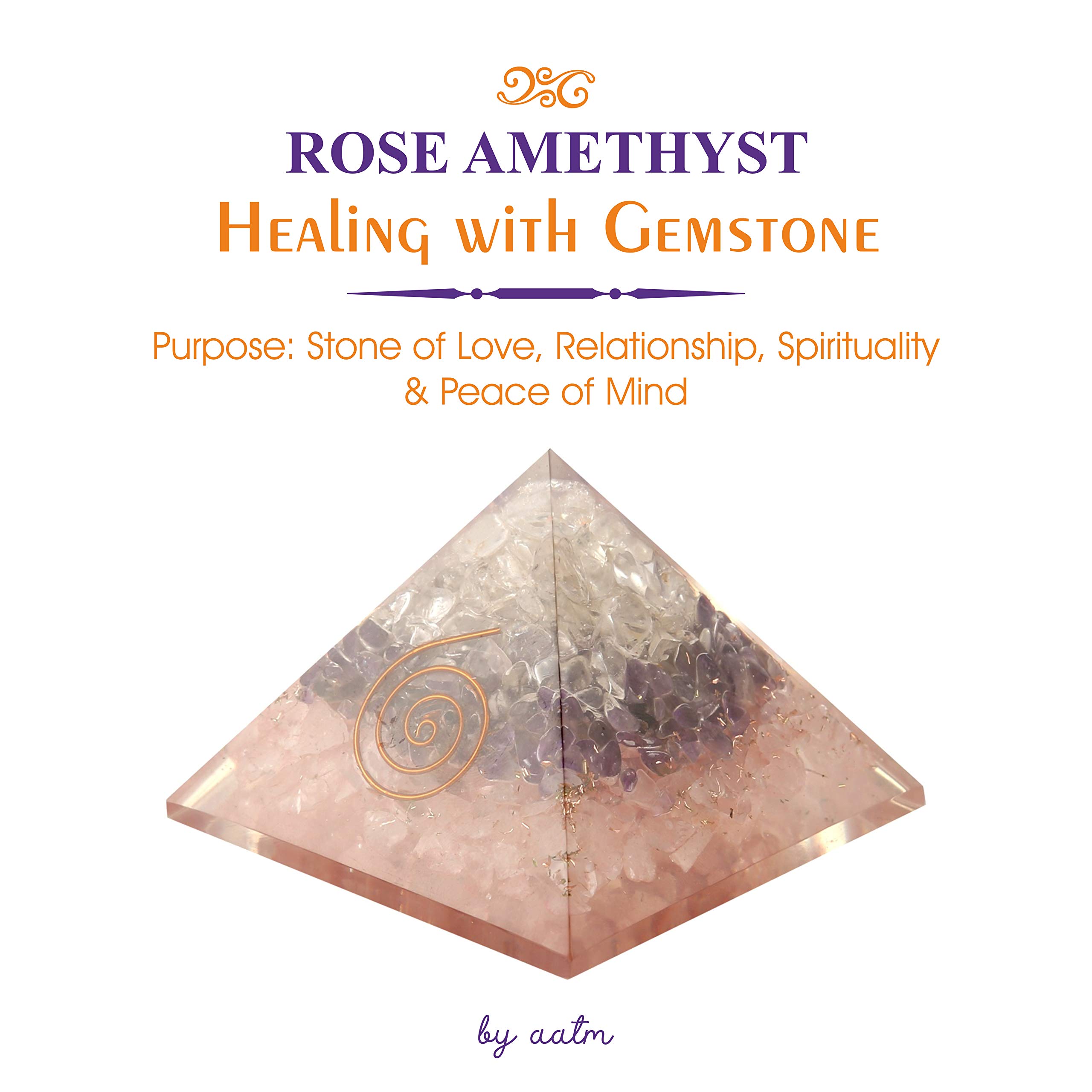 Aatm Energy Generator Amethyst And Rose Quartz Orgone Pyramid Emf |  Desertcart Jamaica