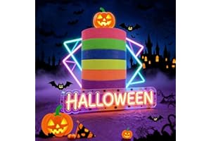 Glow in The Dark Tape 6 Color Neon Set: UV Black Light Reactive Adhesive Gaffer Cloth Tape - The Ultimate Glow Tape for Hallo