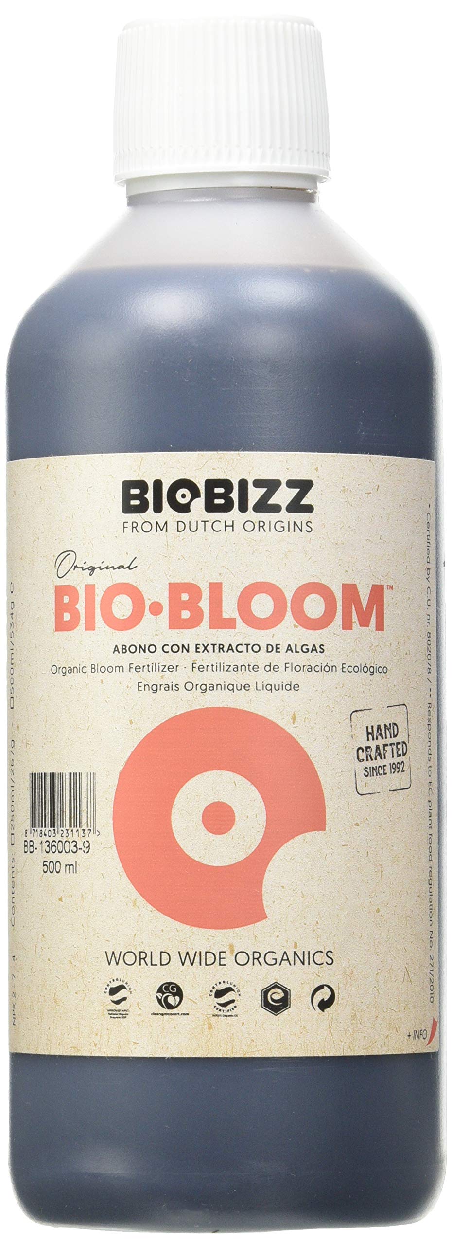 BioBizz 05-225-050 500ml Bio-Bloom Liquid