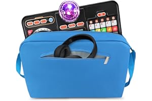 Annmore Carrying Bag compatible with VTech KidiStar DJ Mixer, Blue
