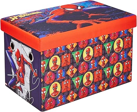 spider man wooden toy box