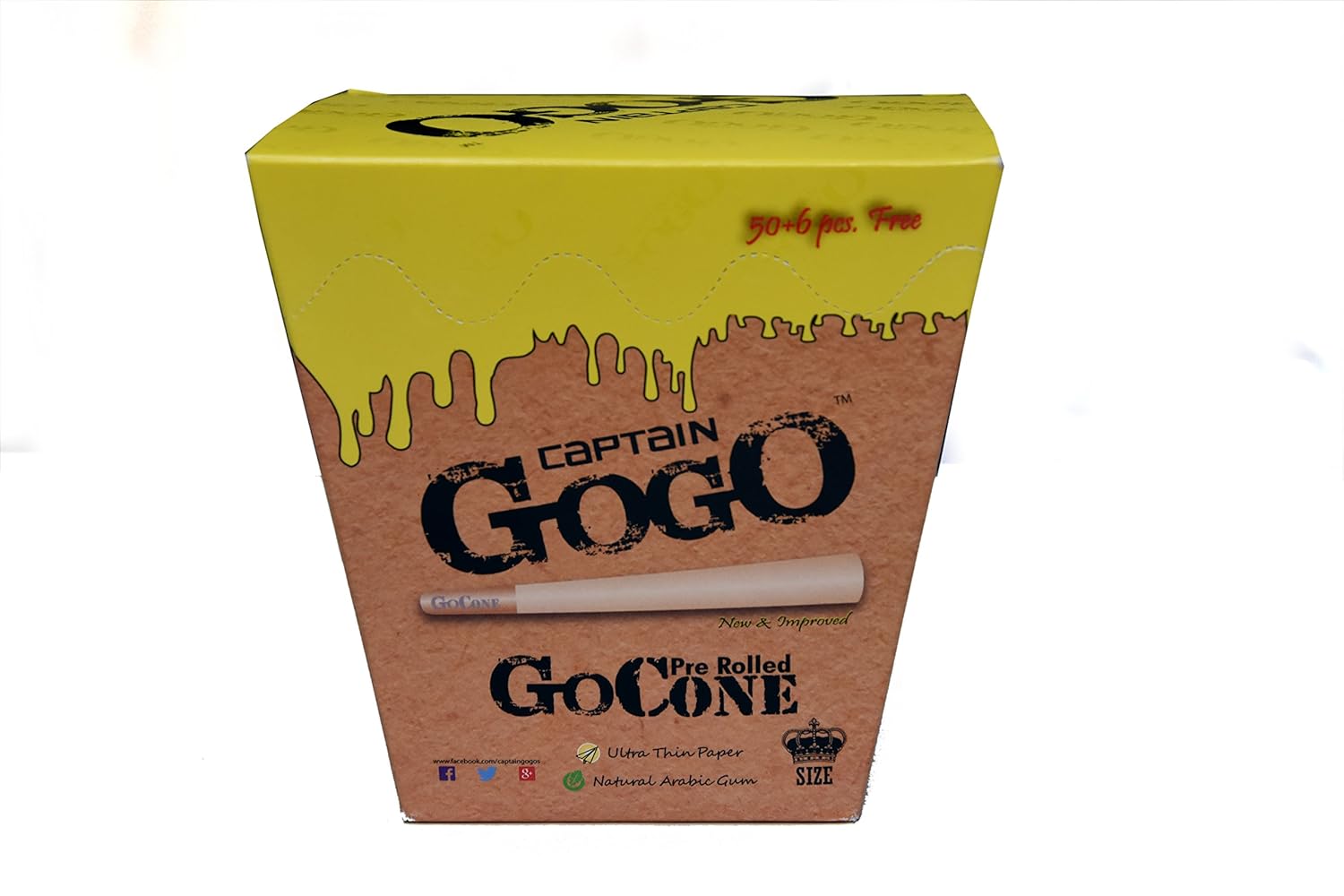 Captain Gogo Pre Rolled Cones Brown Amazon In Home Kitchen Captain Gogo Pre Rolled Cones Brown Amazon In Home Kitchen
