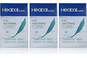 THE FRUGAL SMOKER HEABAL Herbal Cigarettes - Ice Menthol - Free & Free - 3 Pack (20/Pack, 60 Total) incl. Frugal Smoker Sticker