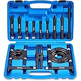 KOOPOOL Bearing Puller and Splitter Kit, Separator and Puller Set, Pinion Bearing Puller and Wheel Removal Tool, 5 Ton Capacity Bearing Separator with 2’’ and 3’’ Bearing Separator Jaws, 14Pcs (Blue)