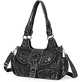 Angel Kiss Hobo Bags for Women Vegan Leather Shoulder Purses and Handbags Ladies Roomy Tote Bags Purse with Crossbody Strap