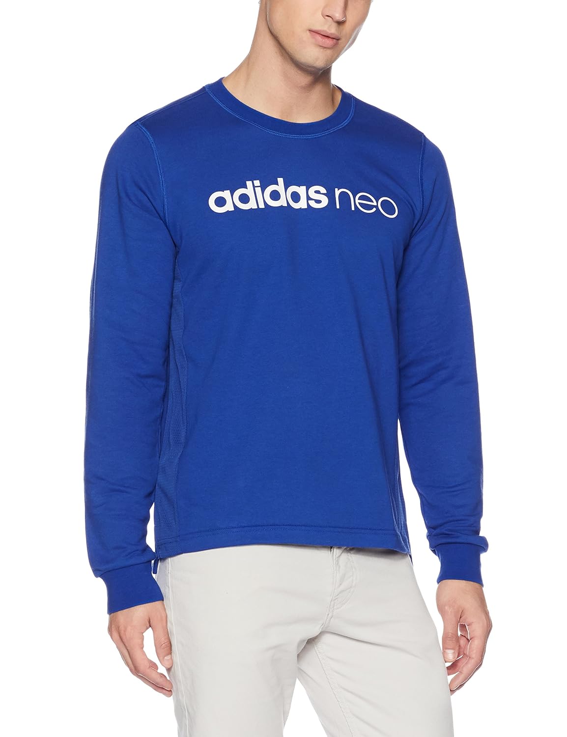 Adidas Men's Cotton Round Neck Sweatshirt Amazon.in Clothing