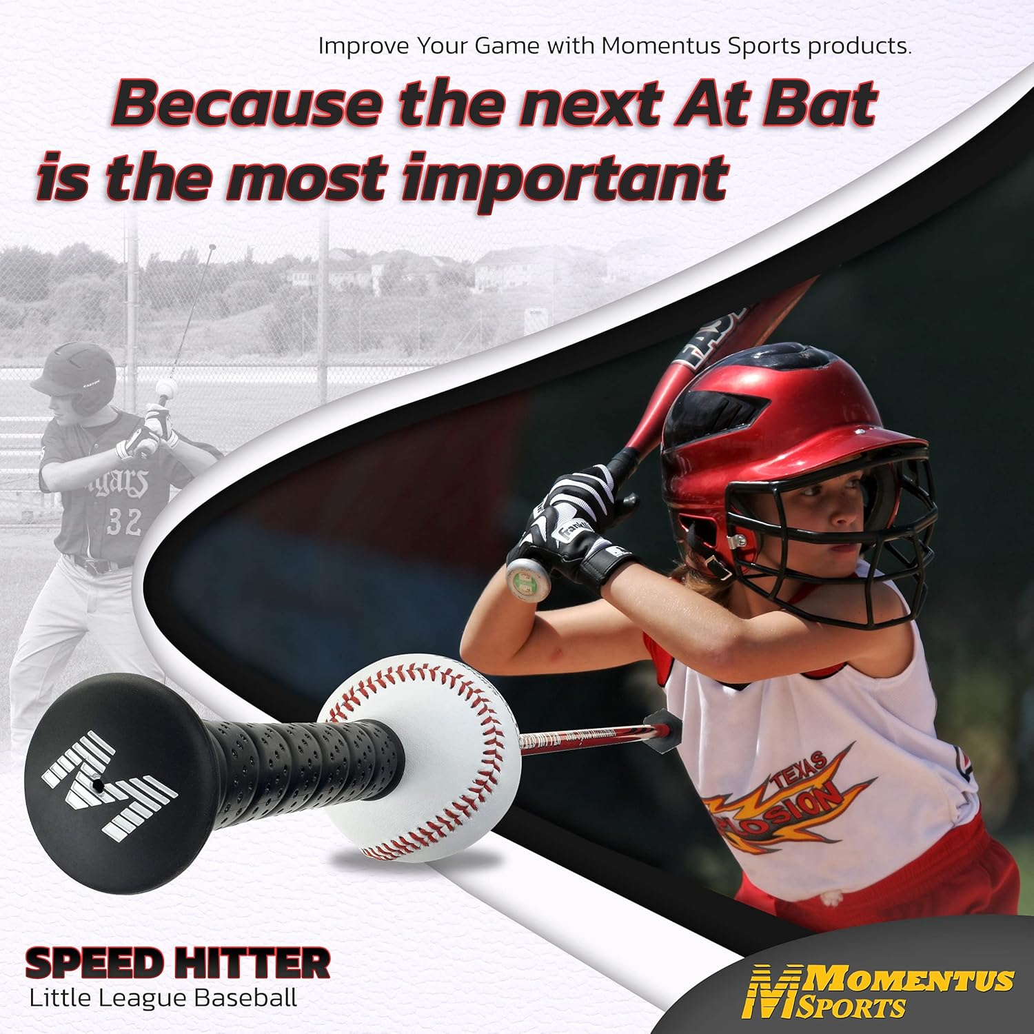 Momentus Speed Hitter Baseball Little League Youth 34" Baseball Trainer : Sports & Outdoors