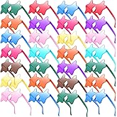 Morcheiong 10/20/30/40 Pack Star Sunglasses Colorful Rimless Sunglasses, Cool Pool Wedding Party Favor Pentagram Glasses
