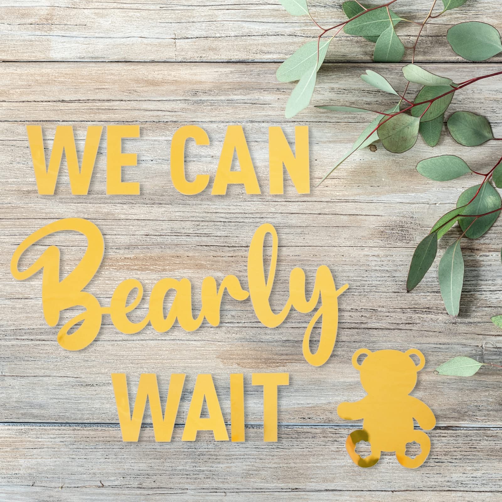 Photo 1 of We Can Bearly Wait Teddy Bear Baby Shower Decorations, Baby Bear Sign, Baby Bear Sign,Decor for Teddy Bear Theme Girl Boy Baby Shower Birthday Party Decorations,Gender Reveal Door Hanging Photo Props