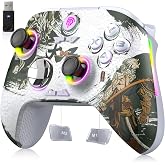 EasySMX X15 Wireless PC Controller for Gaming, Hall Effect Joysticks | 2 Back Buttons, 1000mah Battery, Gamepad for Windows PC, Steam, Switch, Android