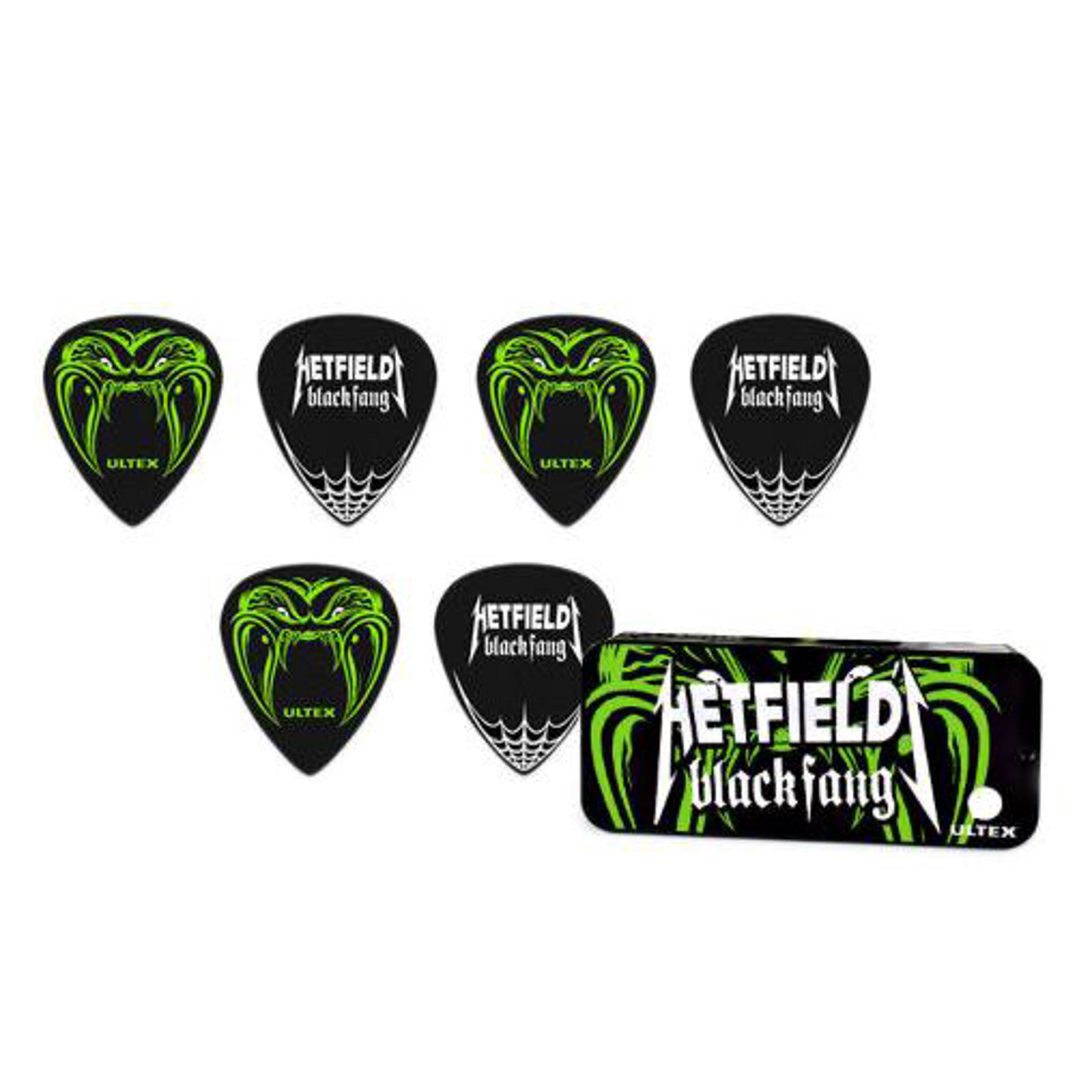 Jim Dunlop Ph112T.73 Fang Pick Tin EA - Black
