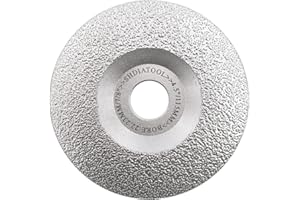 SHDIATOOL Diamond Grinding Cup Wheel 4-1/2 Inch for Granite Marble Iron Steel Masonry Convex Vacuum Brazed Grinding Disc Fits 7/8 Inch Arbor 115mm
