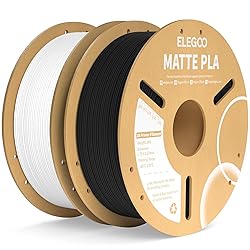 ELEGOO Matte PLA Filament Black & White 2KG, 1.75mm