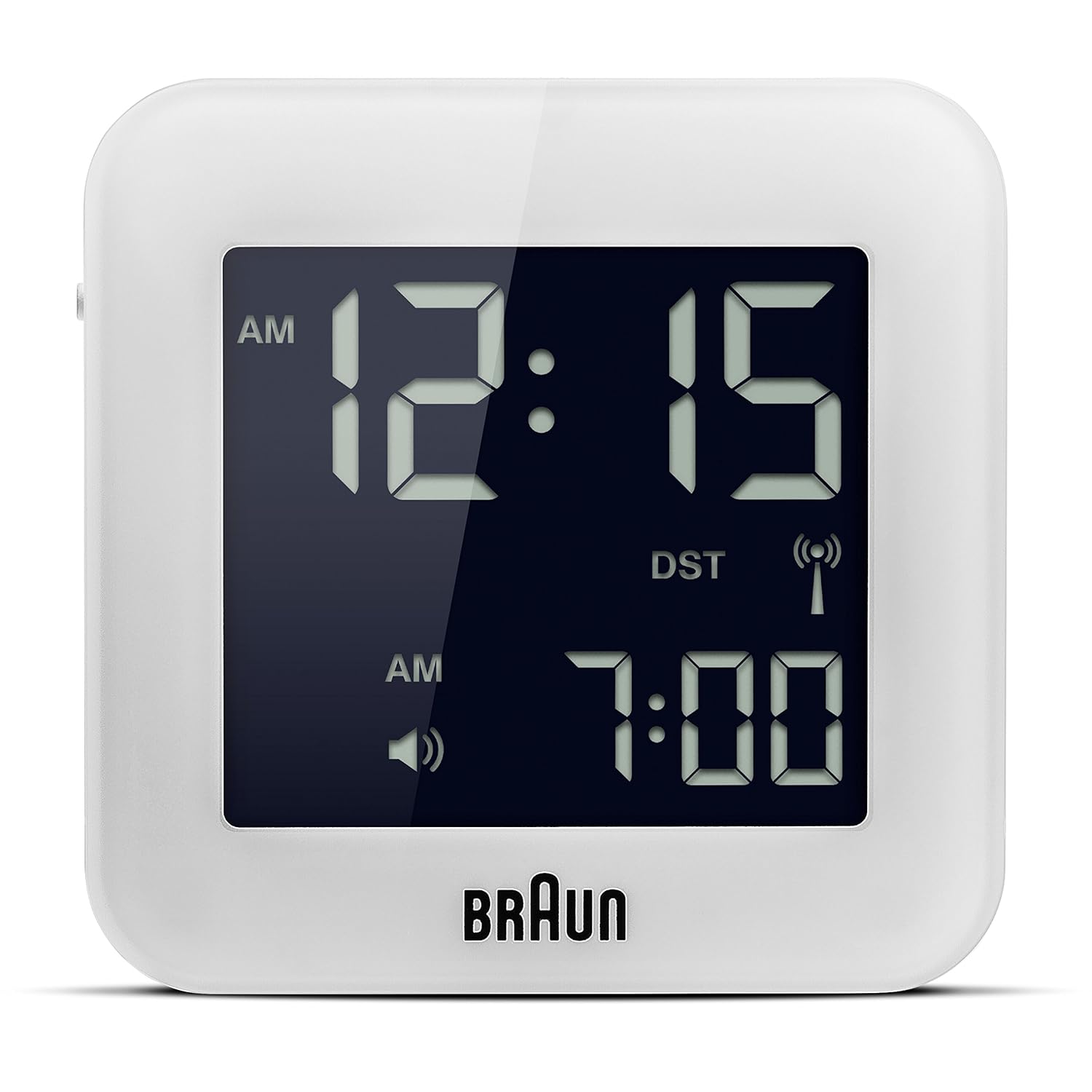 Braun Digital MultiRegion Radio Controlled Travel Alarm Clock with