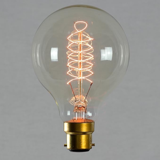 Vintage Retro Edison Glühbirne 60W B22 – Vollständig Dimmbar Spirale
