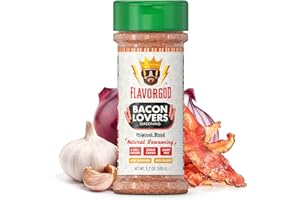 Bacon Lovers Seasoning Mix by Flavor God - Premium All Natural & Healthy Spice Blend for Beef, Eggs, Salad & Vegetables - Kosher, Low Sodium, Gluten-Free, Vegan & Keto Friendly - Great Flavor Spices and Seasoning Gift