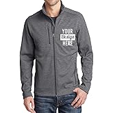 INK STITCH Men F231 Deisgn Your Own Custom Stitching Logo Texts Digi Stripe Fleece Jackets