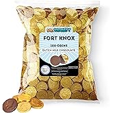 Belgian Milk Chocolate Gold Coins Bulk (100 Count) – Large 1.5 Inch Gold Foil Wrapped Chocolate Coins for Christmas, Hanukkah Gelt, St Patrick’s Day, Easter & Party Candy – Kids Holiday Chocolate Coins – By Dr. Variety