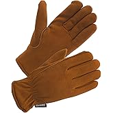 SKYDEER 3M Thinsulate Thermal Winter Work Gloves with Windproof Premium Genuine Deerskin Suede Leather (Unisex SD8671T)