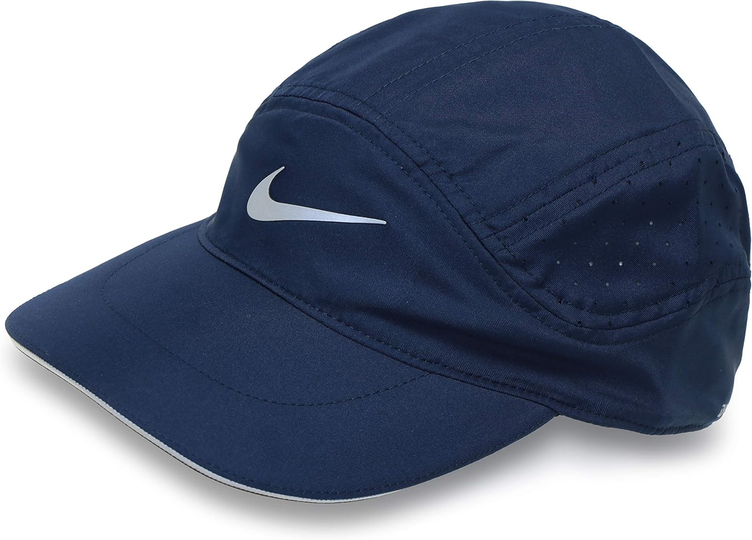 Amazon Co Jp ナイキ キャップ ランニング 帽子 快適 涼しい 軽量 ドライフィット 薄手 メンズ レディース 男女兼用 無地 エアロビル エリート ツイル キャップ No 8617 429 ネイビー 57 59cm スポーツ アウトドア