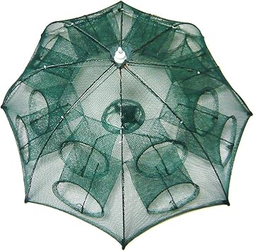 Amazon 8角網 16穴 八ツ手 仕掛け網 軽量 折り畳み式 コンパクト収納 92cm エビ カニや小魚を一網打尽 Pfc雑貨 仕掛け