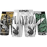 PSD Men's Playboy Bunny Boxer Briefs, Breathable Men's Underwear, Moisture-Wicking Fabric