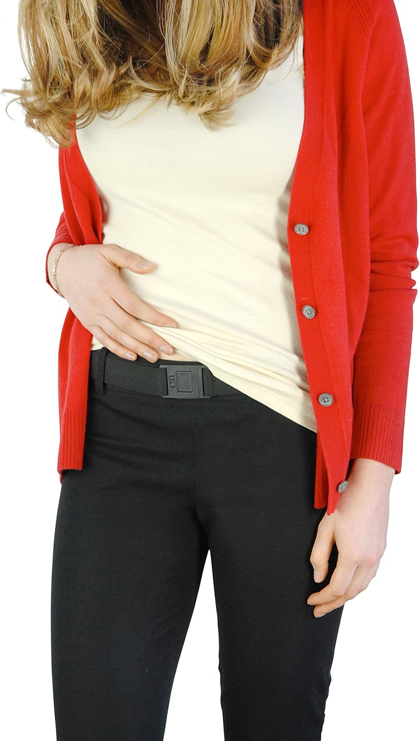 The Square Adjustable No Show Flat Buckle Belt by Beltaway, Comfortably Holds Your Pants Up: Clothing
