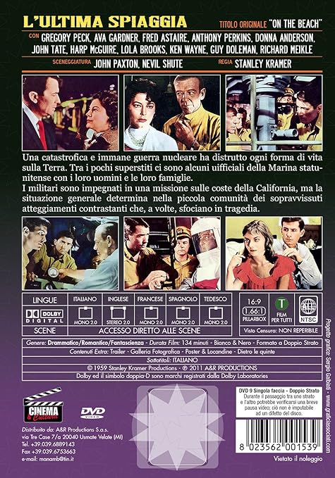 Amazoncom Lultima Spiaggia Anthony Perkins Gregory Peck