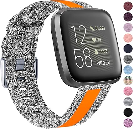fitbit versa woven band amazon