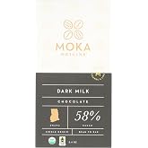 Moka Origins, Bar Chocolate Dark Milk 58% Organic, 2.4 Ounce