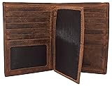 MARSHAL Bifold Leather RFID Blocking Wallet For Men