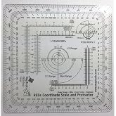 Risk Estimate Distances (REDs) Coordinate Grid Reader and Protractor