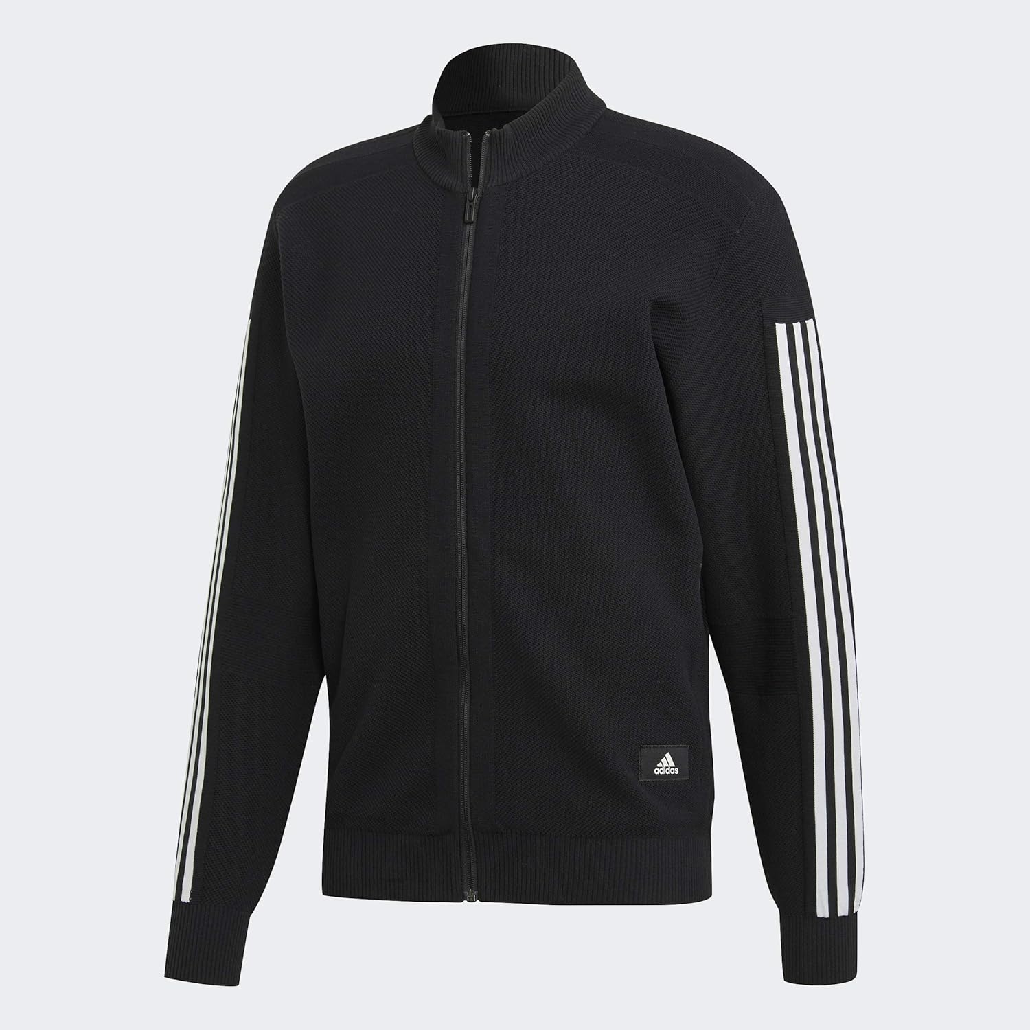adidas Men's Essentials 3-stripes Tricot Track Jacket (Black1, Medium): Clothing
