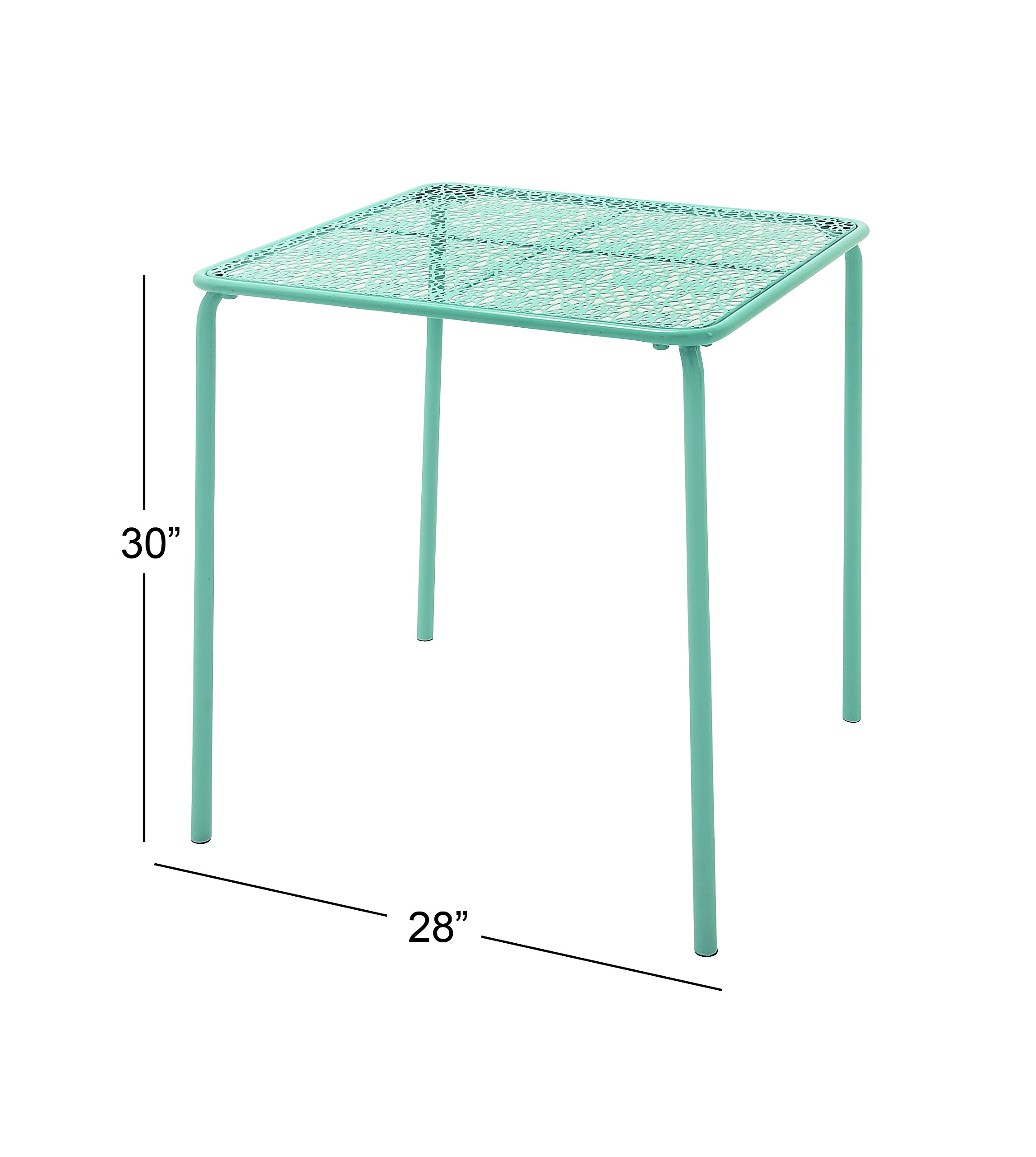 Deco 79 Metal Outdoor Table, 28" x 30" LAVORIST