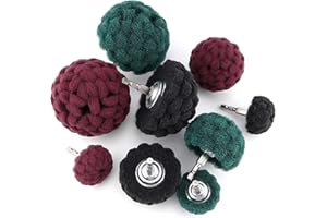 HighFree 9PCS Non Woven Abrasive Buffing Polishing Wheel Drill Attachment Set, 1/4" Shank Scouring Pads, Power Scrubber Drill Polishing Kit - 180 & 320 & 800 Grit