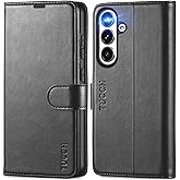 TUCCH Case Wallet for Galaxy S25 Plus 5G, Kickstand [RFID Blocking] Card Holder, Folio Magnetic PU Leather [TPU Shockproof Interior Case] Protective Folio Cover Compatible with Galaxy S25 Plus, Black
