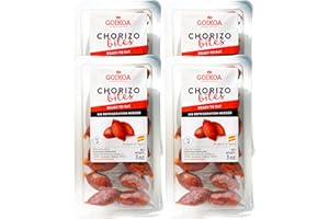 KHAYYAN GOIKOA Chorizo Bites | Ready to Eat Snack | From Navarre, Spain | 3oz (85g) | (Pack of 4)