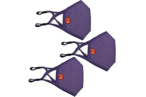 ECOMADE ARENA Reusable Machine Washable Breathing 3-Layer Mesh Cool Cloth Face Mask for Kids & Mom (3-Pack)