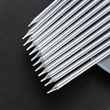 LFBEST Silver Birthday Candles 12 Pieces with Holder, 13cm Tall Glitter Cake view 4