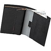 ALPAKA Ark Bifold Coin Wallet Mens Minimalist RFID Blocking Front Pocket Wallet with Magnetic Coin Pouch - Holds 5 Cards Plus Cash - Black Axogrid 210D