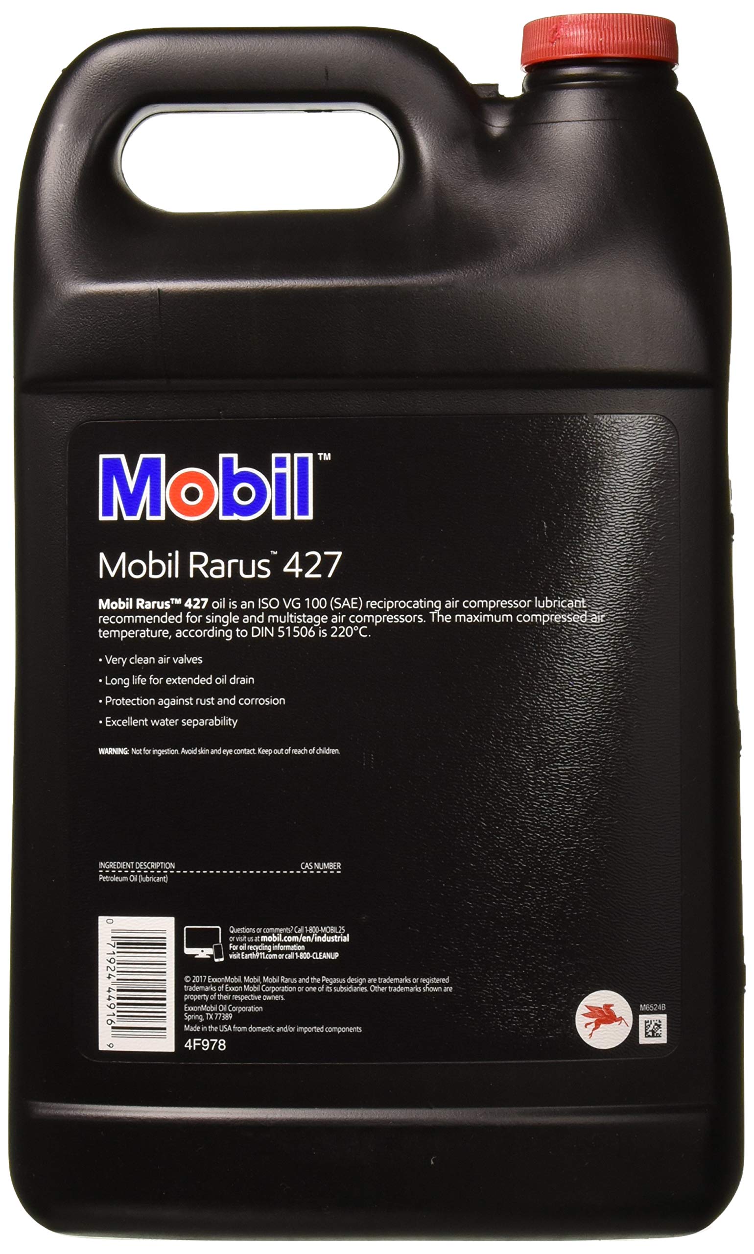 Mobil 101016 Rarus 427 Compressor Oil, 1 Gallon Buy Online in Saudi