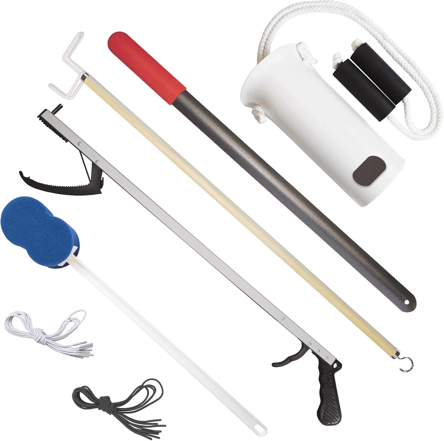 Rehabilitation Advantage Premium Hip/Knee Replacement Kit - 7 Pieces, Includes 26'' Reacher: Health & Personal Care
