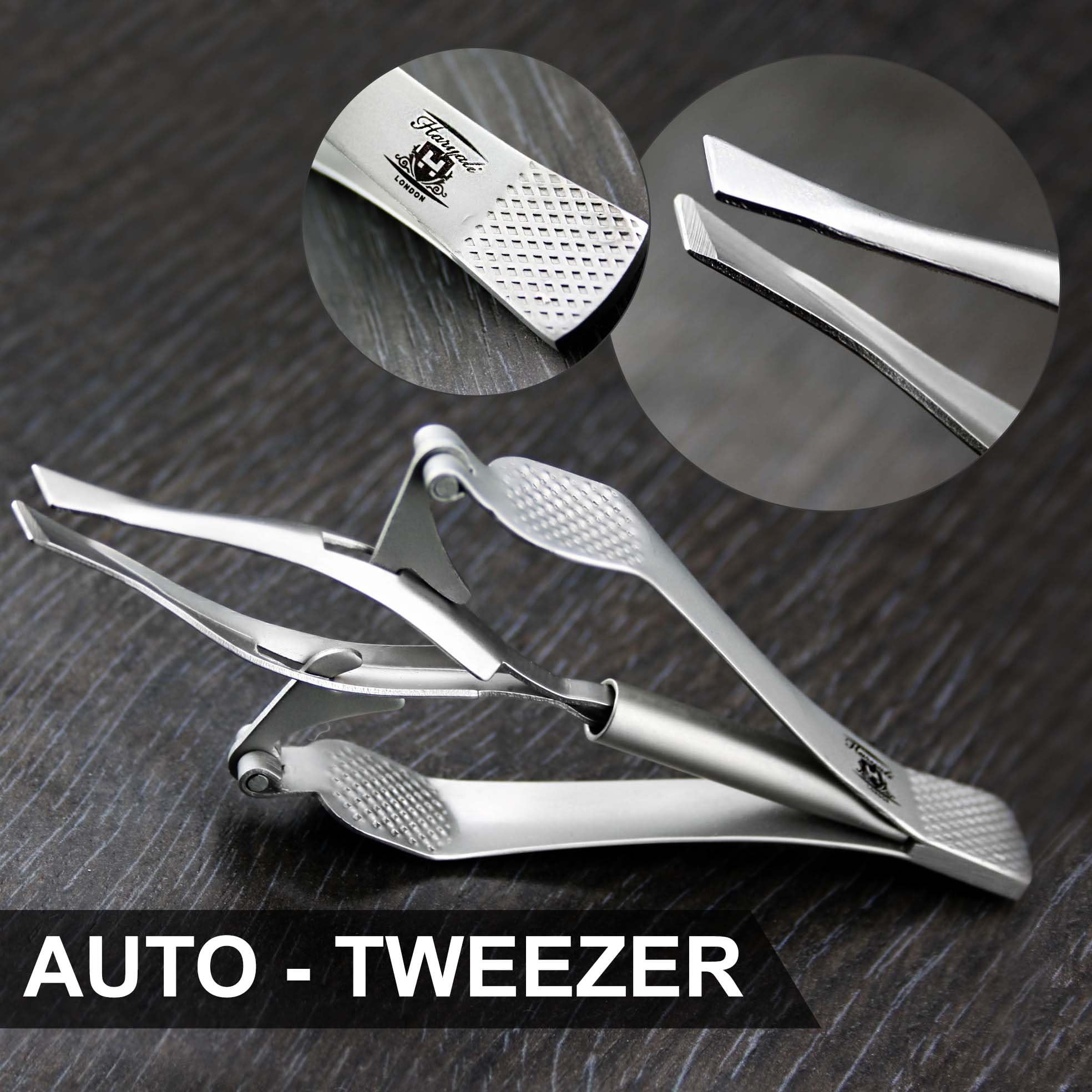 Haryali London Sophist Collection Auto Tweezer for best eyebrow result.